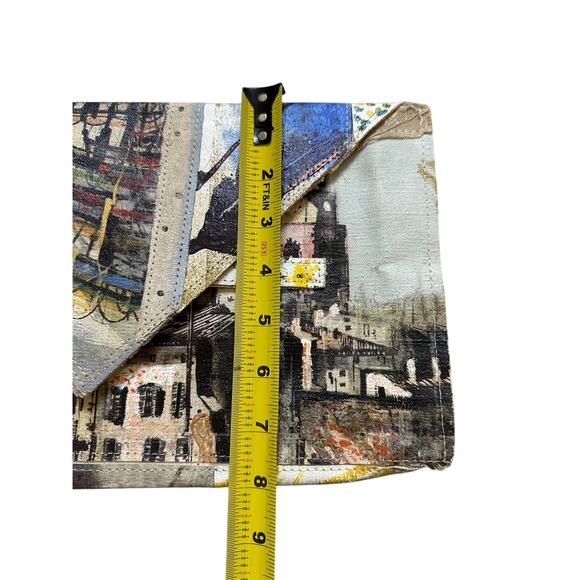 Anthropologie Painted Canvas Clutch Purse - Picture 6 of 16